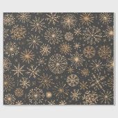 Snowflake patroon cadeaupapier (Vlak)