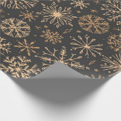 Snowflake patroon cadeaupapier (Hoek)