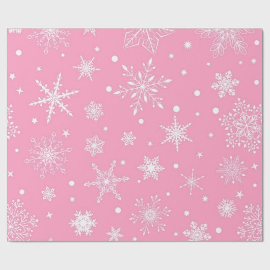 Snowflake patroon cadeaupapier (Vlak)