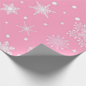 Snowflake patroon cadeaupapier (Hoek)