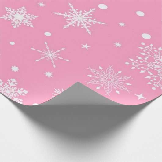 Snowflake patroon cadeaupapier (Hoek)