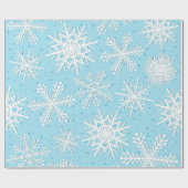 Snowflake patroon cadeaupapier (Vlak)