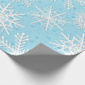 Snowflake patroon cadeaupapier (Hoek)