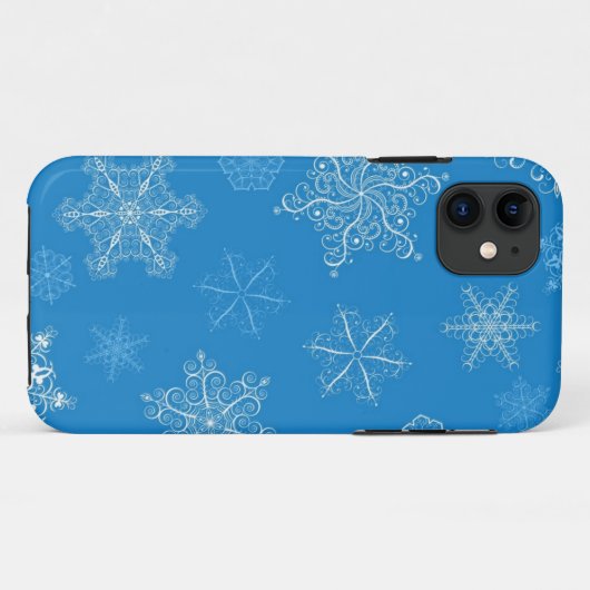 Snowflake patroon Case-Mate iPhone case (Achterkant (horizontaal))