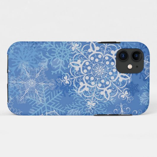 Snowflake patroon Case-Mate iPhone case (Achterkant (horizontaal))