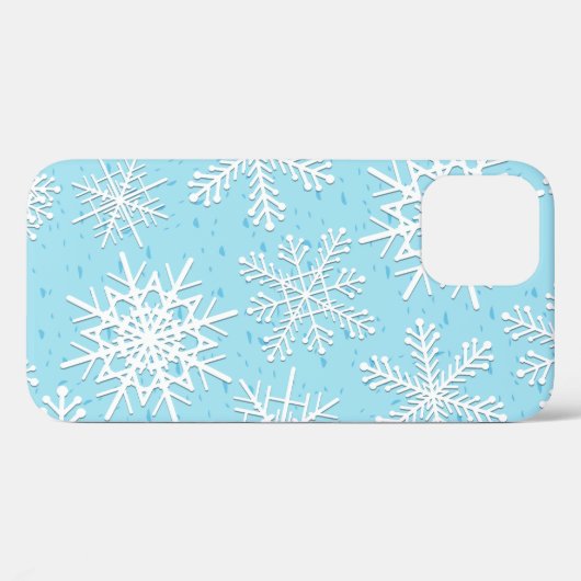 Snowflake patroon Case-Mate iPhone case (Achterkant (horizontaal))