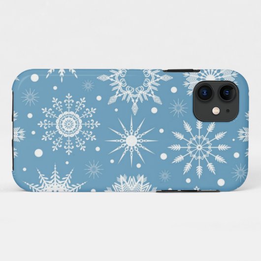 Snowflake patroon Case-Mate iPhone case (Achterkant (horizontaal))
