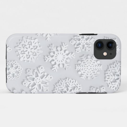 Snowflake patroon Case-Mate iPhone case (Achterkant (horizontaal))