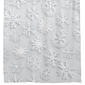 Snowflake patroon douchegordijn (Voorkant)