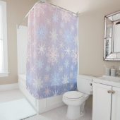 Snowflake patroon douchegordijn (In situ)