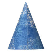 Snowflake patroon feesthoedjes (Achterkant)