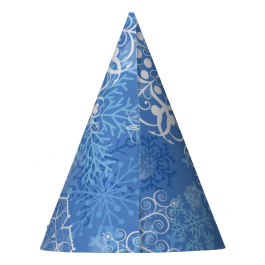 Snowflake patroon feesthoedjes (Achterkant)