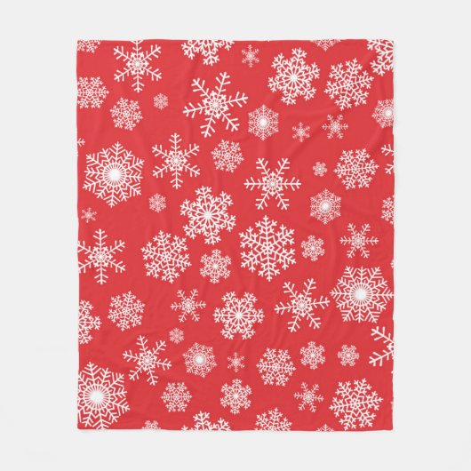 Snowflake patroon fleece deken (Voorkant)