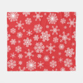 Snowflake patroon fleece deken (Voorkant (Horizontaal))