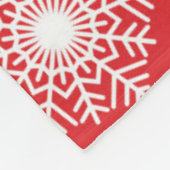 Snowflake patroon fleece deken (Hoek)