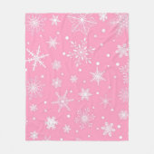 Snowflake patroon fleece deken (Voorkant)