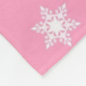 Snowflake patroon fleece deken (Hoek)