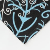 Snowflake patroon fleece deken (Hoek)