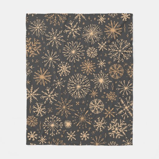 Snowflake patroon fleece deken (Voorkant)