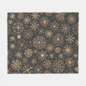 Snowflake patroon fleece deken (Voorkant (Horizontaal))