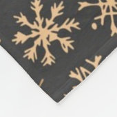 Snowflake patroon fleece deken (Hoek)