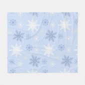 Snowflake patroon fleece deken (Voorkant (Horizontaal))