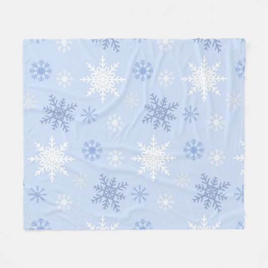 Snowflake patroon fleece deken (Voorkant (Horizontaal))