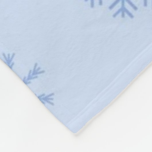 Snowflake patroon fleece deken (Hoek)