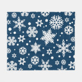 Snowflake patroon fleece deken (Voorkant (Horizontaal))