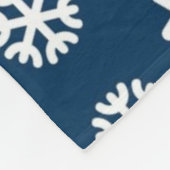 Snowflake patroon fleece deken (Hoek)