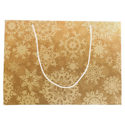 Snowflake patroon groot cadeauzakje (Achterkant)