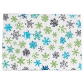 Snowflake patroon groot cadeauzakje (Achterkant)