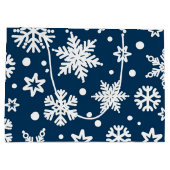 Snowflake patroon groot cadeauzakje (Achterkant)