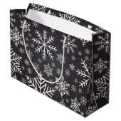 Snowflake patroon groot cadeauzakje (Achterkant Gekanteld)