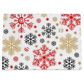 Snowflake patroon groot cadeauzakje (Voorkant)