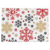 Snowflake patroon groot cadeauzakje (Achterkant)