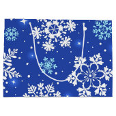 Snowflake patroon groot cadeauzakje (Achterkant)