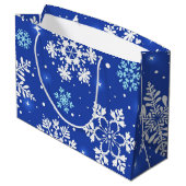 Snowflake patroon groot cadeauzakje (Achterkant Gekanteld)