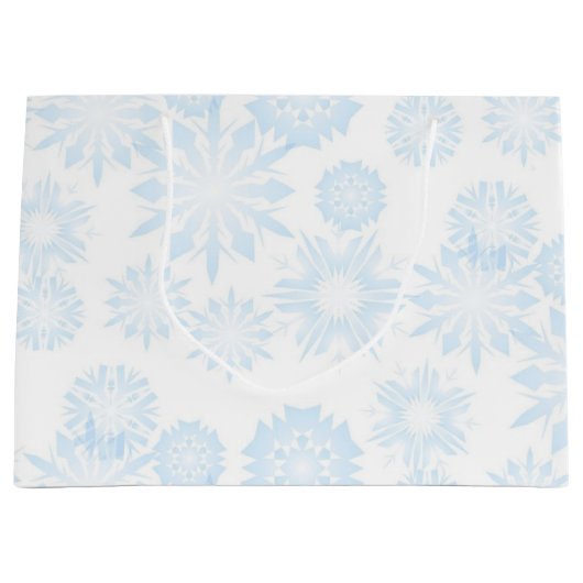 Snowflake patroon groot cadeauzakje (Voorkant)