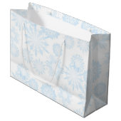 Snowflake patroon groot cadeauzakje (Voorkant Gekanteld)