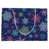 Snowflake patroon groot cadeauzakje (Achterkant)