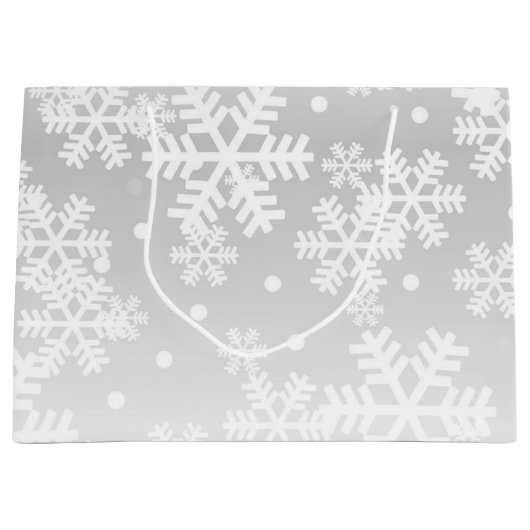 Snowflake patroon groot cadeauzakje (Voorkant)
