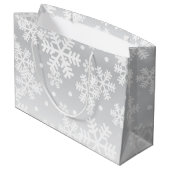 Snowflake patroon groot cadeauzakje (Achterkant Gekanteld)