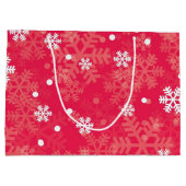 Snowflake patroon groot cadeauzakje (Achterkant)