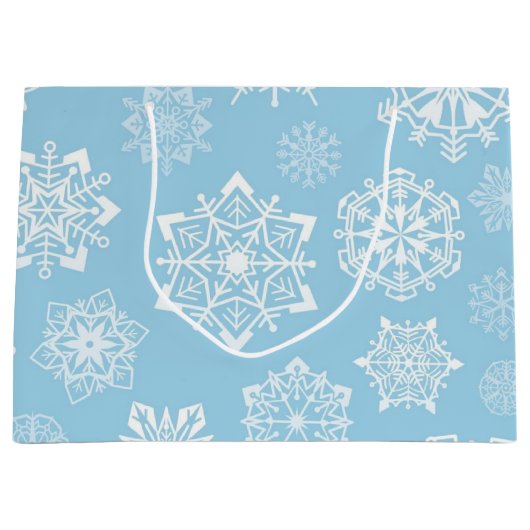 Snowflake patroon groot cadeauzakje (Voorkant)