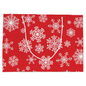 Snowflake patroon groot cadeauzakje (Achterkant)