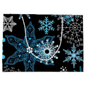 Snowflake patroon groot cadeauzakje (Achterkant)