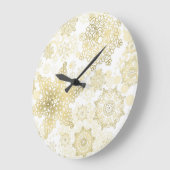 Snowflake patroon grote klok (Hoek)