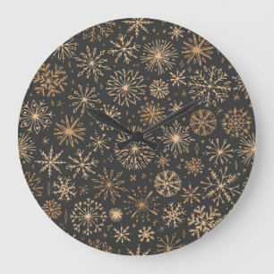 Snowflake patroon grote klok