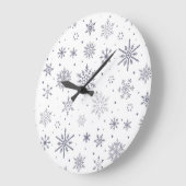 Snowflake patroon grote klok (Hoek)